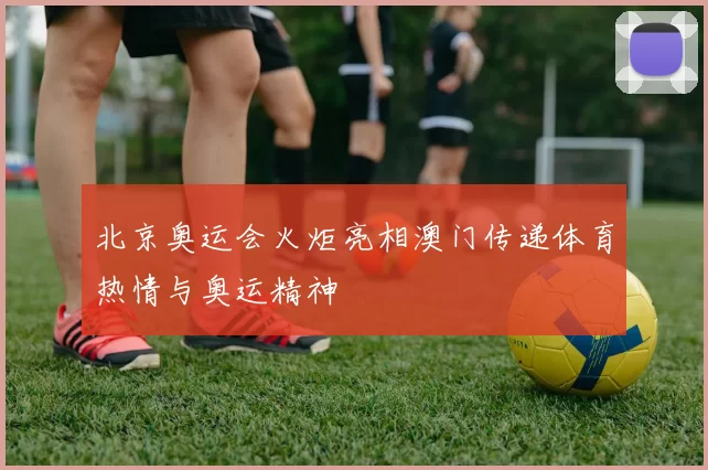 北京奥运会火炬亮相澳门传递体育热情与奥运精神
